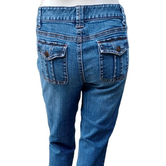 419648....Ann Taylor Crop Jeans Size 6, 30" Waist 21" Inseam 7" Rise - Picture 2 of 5